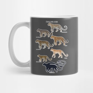 "Know your spots" spotted big cats natural history Mug